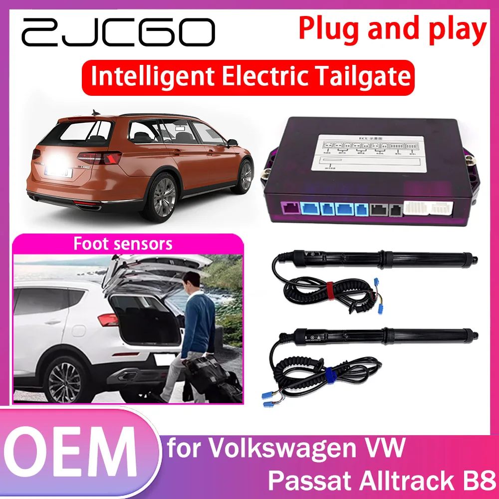 ZJCGO Electric Tailgate Lift Drive Trunk Opening Tail Gate Lift Soft Close Car Door for Volkswagen VW Passat Alltrack B8