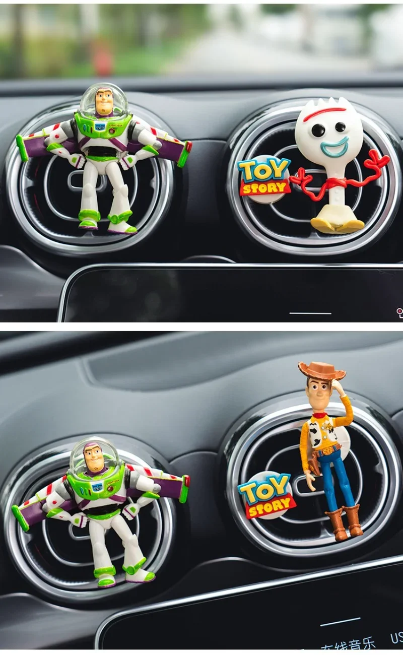 Toy Story Woody & Buzz Lightyear Auto-Duftclip, Cartoon-Lufterfrischer für die Auto-Klimaanlage – Detail 9