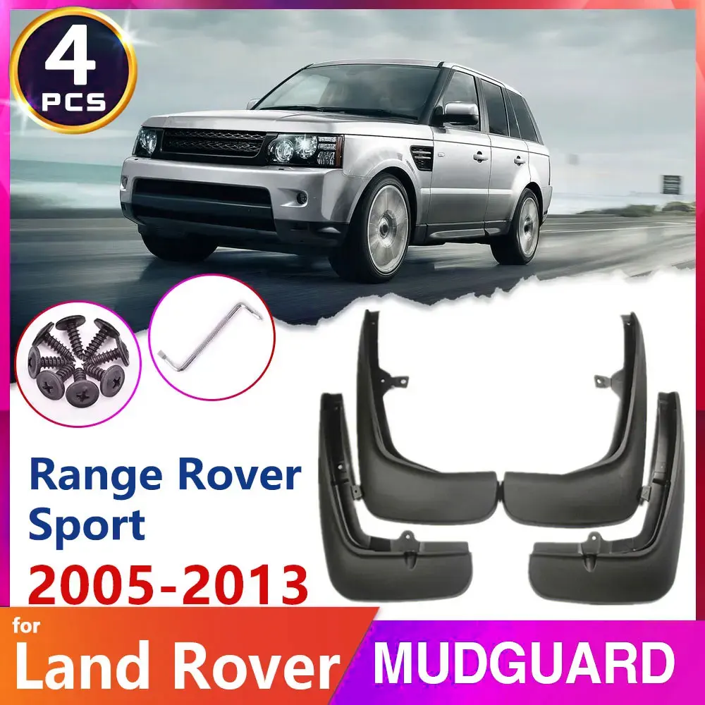 For Land Rover Range Rover Sport 2005~2013 L319 L320 Car Fender Mud Flap Mudguards Splash Guards Flaps Car Accessories Stickers