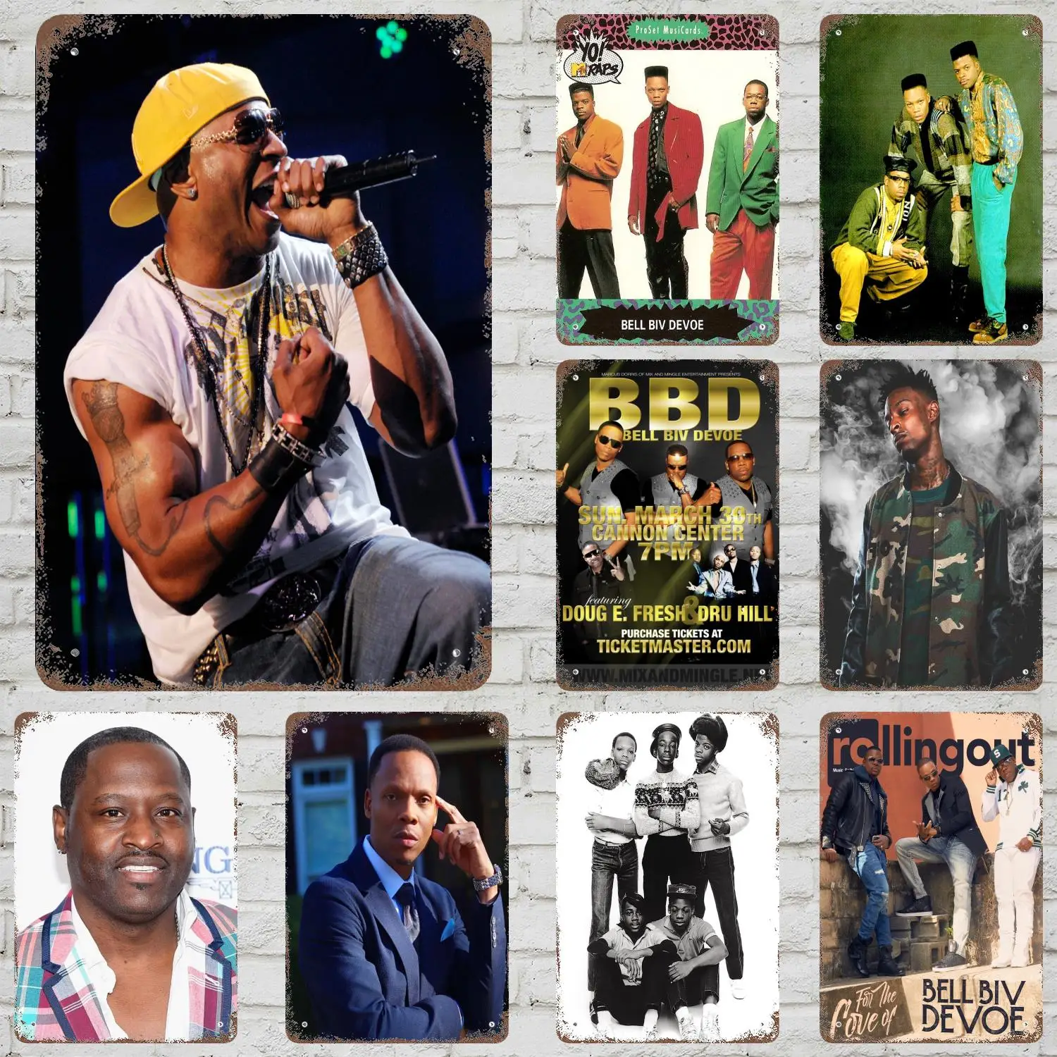 Bell biv devoe-Póster decorativo, letrero de estaño Vintage, placa decorativa de Metal para Pub, Bar, hombre, cueva, Club, decoración de pared