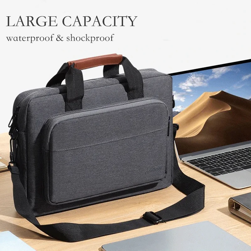 Men Laptop Shoulder Bag 13 inch for New MacBook Air M3 A3113 2024 M2 A2681 13.6 M1 A2337 A2179 Pro 13.3