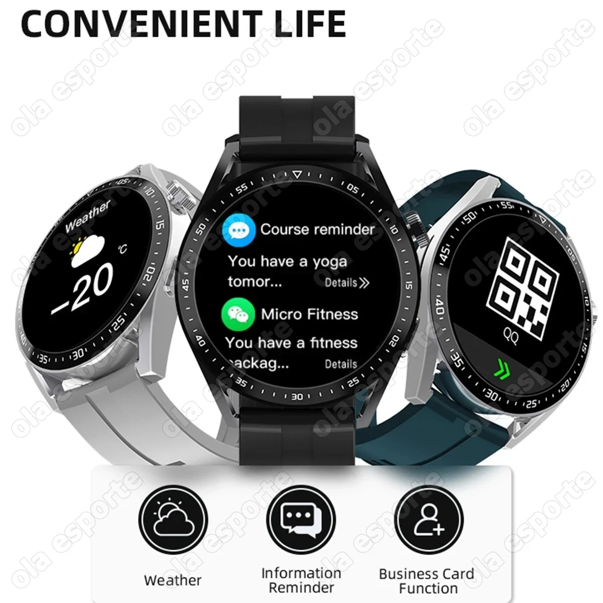 For Huawei Xiaomi GT3 Pro Smart Watch Men AMOLED 390*390 HD Screen Heart Rate Bluetooth Call IP68 Waterproof SmartWatch 2023 New