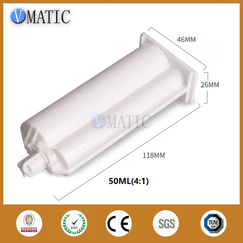 Free Shipping 50ml/cc 4:1 PBT Adhesive Cartridge For Ab Acrylic Adhesives In Marble & Solid