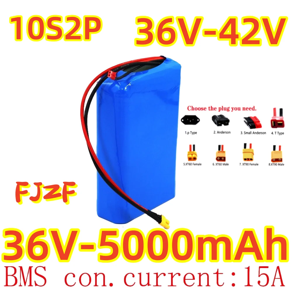 FJZF 36 В 5000 мАч 10S2P 250 Вт 350 Вт 450 Вт 42 В литиевый аккумулятор электрический скутер одноколесный велосипед Ebike с 15A BMS M365 Pro Extend Rang