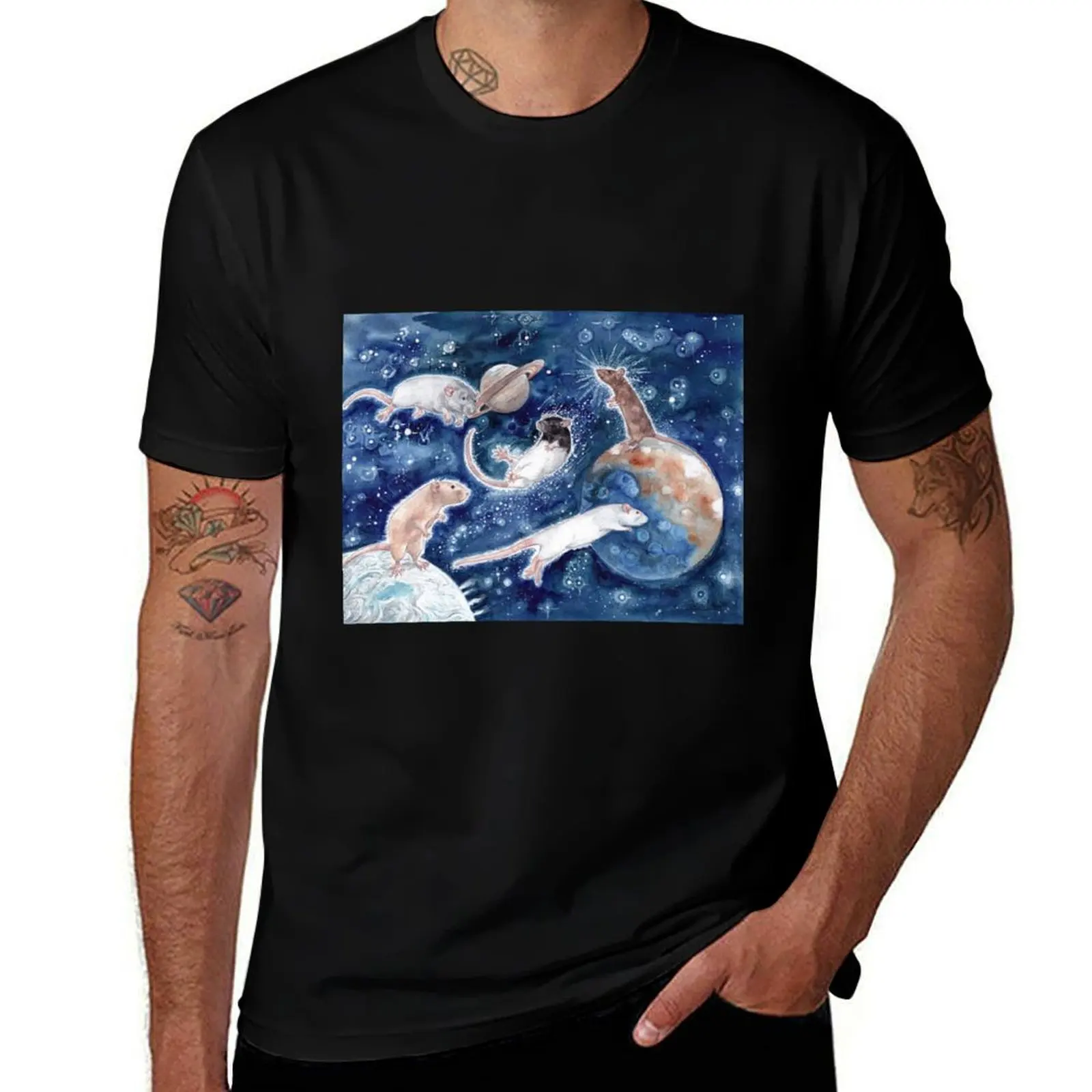 Rats are Stars Spelled Backwards T-Shirt t shirt man luxury T-Shirt