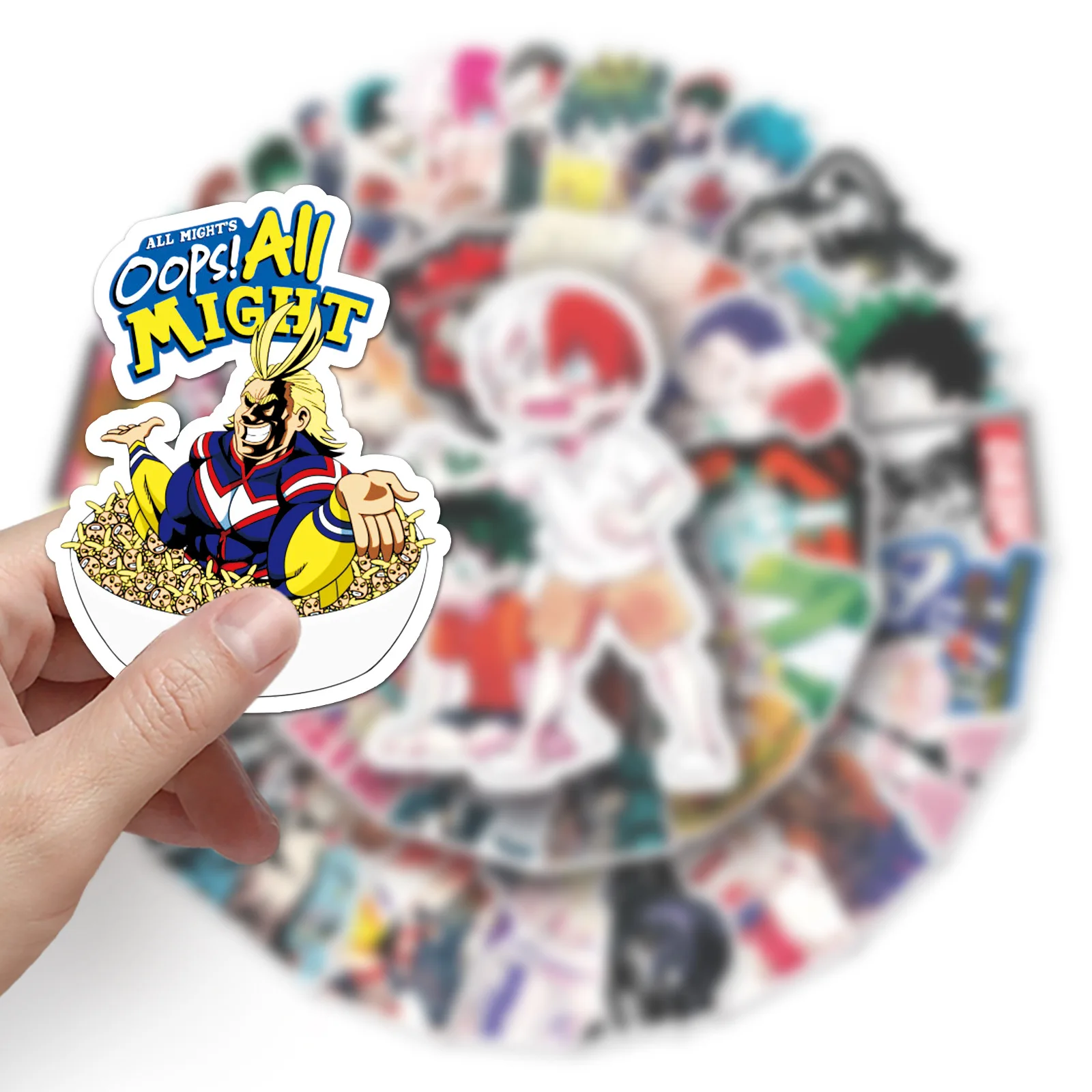 10/30/52 ชิ้นอะนิเมะมายฮีโร่ อคาเดเมียการ์ตูนสติกเกอร์ตกแต่ง DIY กีตาร์โทรศัพท์แล็ปท็อปถ้วยน้ำสเก็ตบอร์ดสติกเกอร์กันน้ำ
