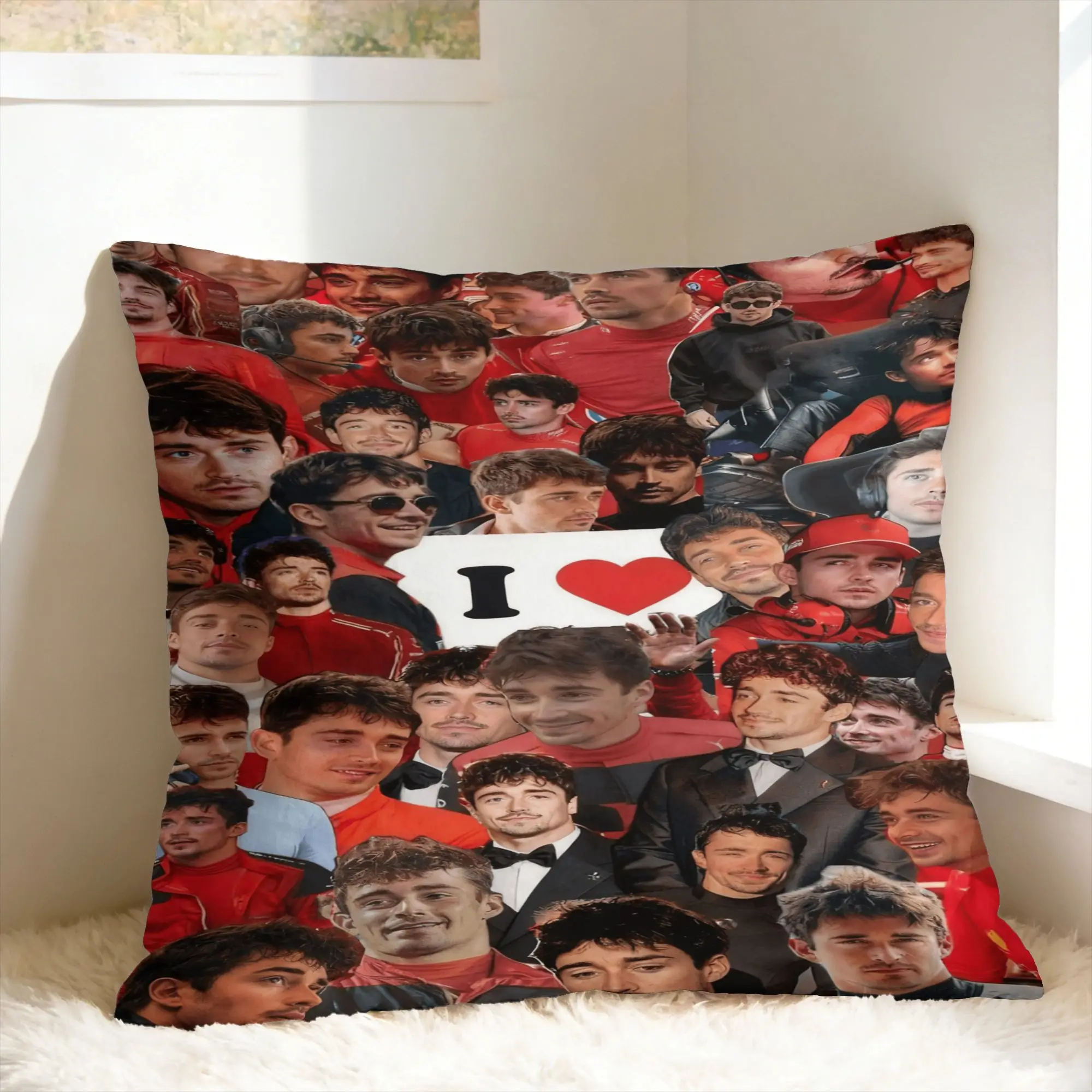 Pillow Cover C-Charles Leclerc  Funny Pillow Case For Sofa Home Decoration Pillowcases