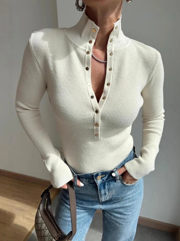 

Осень 202, женский свитер на пуговицах, вязаные пуловеры с длинными рукавами, женский повседневный свитер, зимний джемпер Sueter Mujer