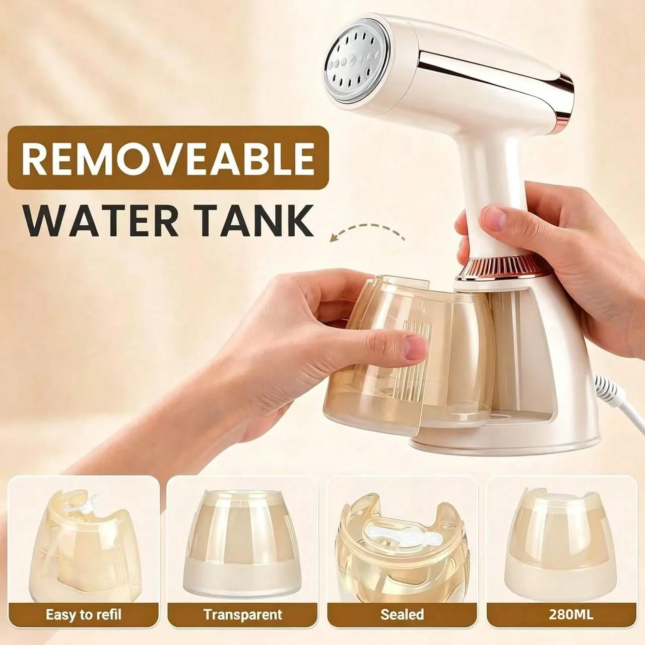 1 unidad de plancha de vapor v - Portable Steamer Clothes reseña y precio