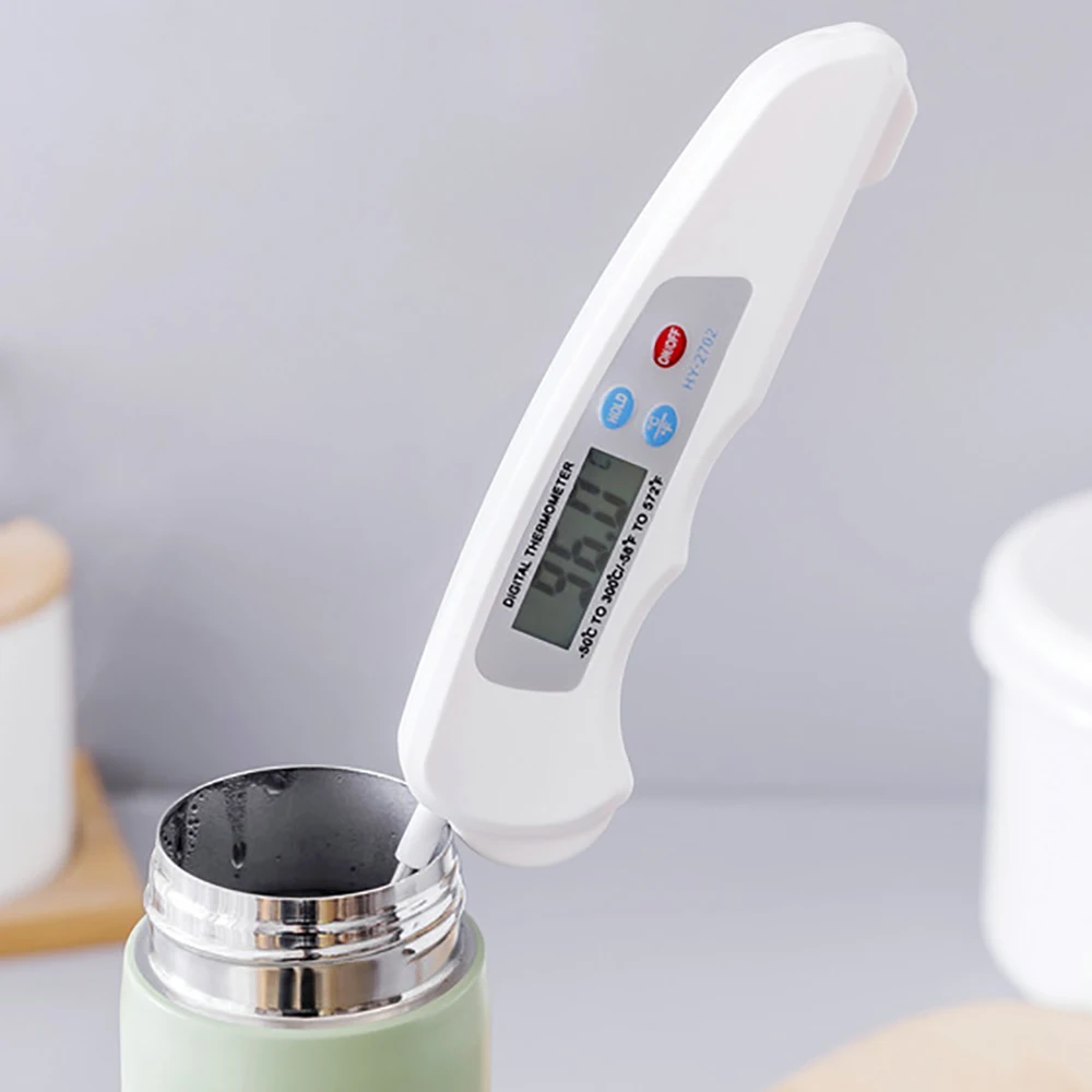 New Digital Probe Thermometer Foldable Food BBQ Meat Oven Folding Kitchen Thermometer Cooking Water Oil Tools Temperature Needle