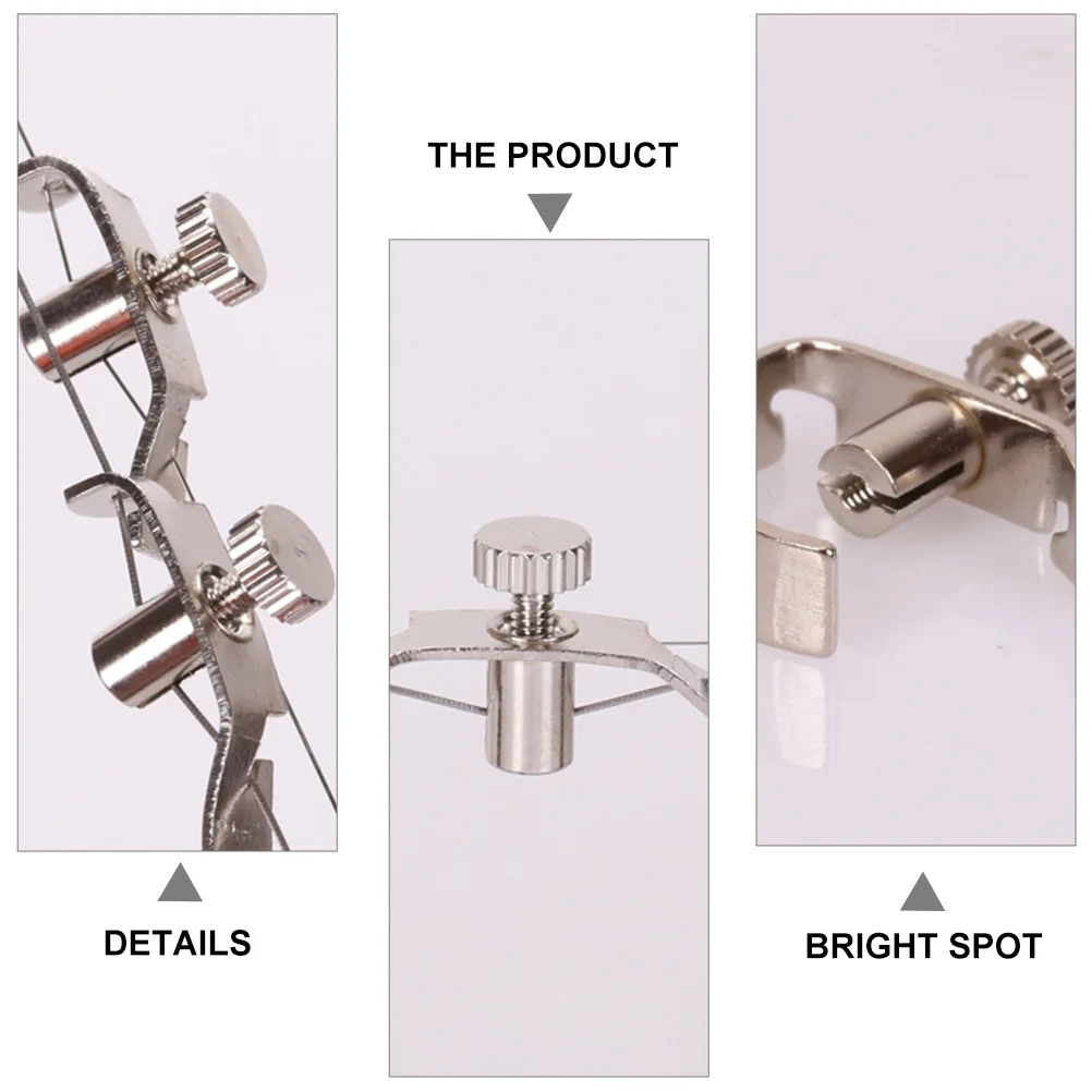 

4pcs Stainless Steel Fine Tuners Adjustable String Tuning Parts Replacement Accessories For Erhu Silver Professional Durable