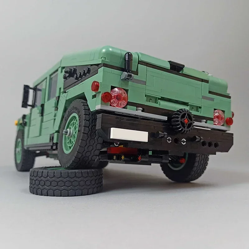 Modelo de coche militar Moc, ladrillos de construcción, tecnología de vehículos de alto rendimiento, bloques modulares, regalos, juguetes de Navidad, conjuntos de bricolaje, montaje