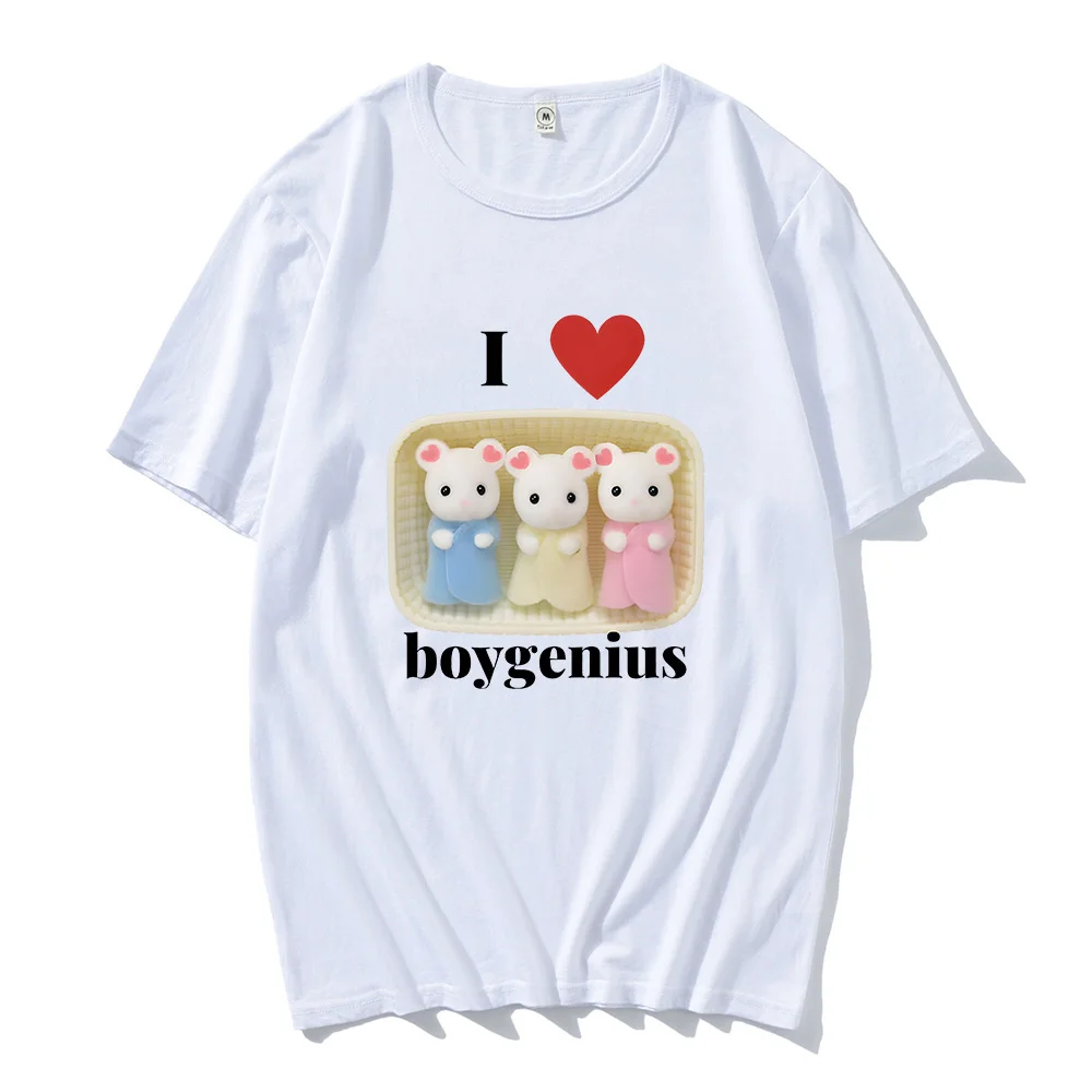 Ich Herz Boy genius Kaliko Critter Baby Design T-Shirts für Frauen Männer süße Baumwolle T-Shirts Anime Print weiche O-Ausschnitt T-Shirts Sommer Tops