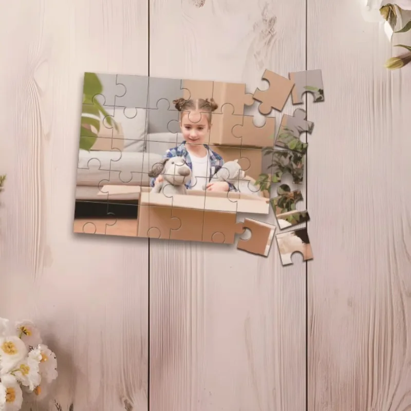 500/1000/1200/2000pcs Creative Custom Photo Custom DIY Personalised Photo Puzzles Customizable Photo For Family Gift