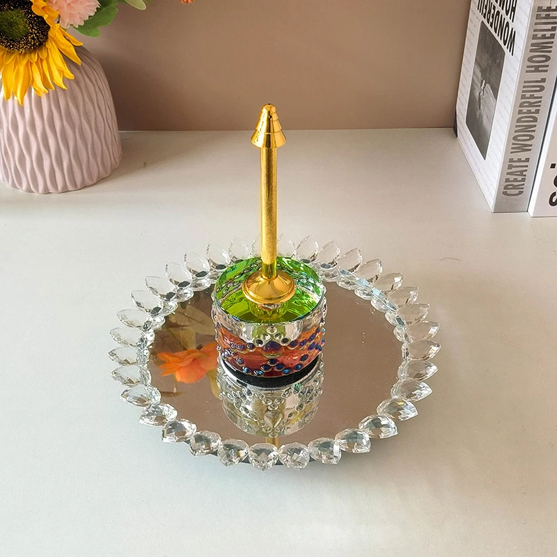 مبخرة كريستالية 5 في 1 في المملكة العربية السعودية مع مشبك بخور طبق فاكهة زجاجي عالي الجودة لزينة ديكور المنزل #6