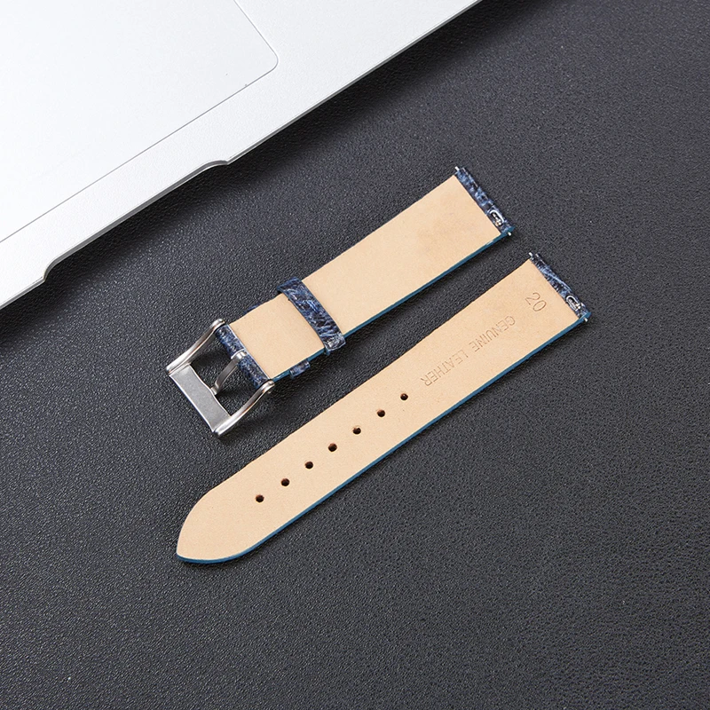 UTHAI new Crack Personality Features Leather Watchband cowhleather Accessories Quick Detachable switch Ultra-thin Smart Watchban