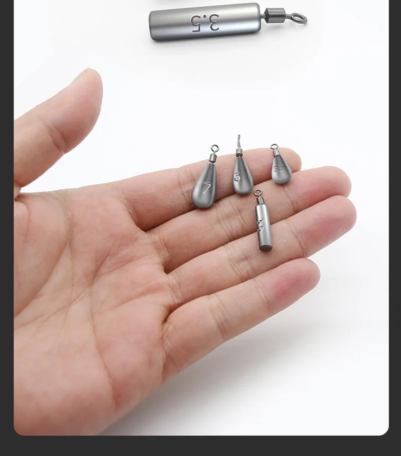 Legierte Blei-Angelgewichte für Texas- und Drop-Shot-Rigs, hochfeste Wurfsenker – Detail 8