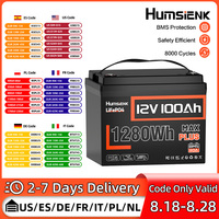 Humsienk LiFePO4 Battery Pack 12V 100Ah 110A BMS Home Energy Storage / Outdoor Power Supply Lithium Iron Phosphate Battery