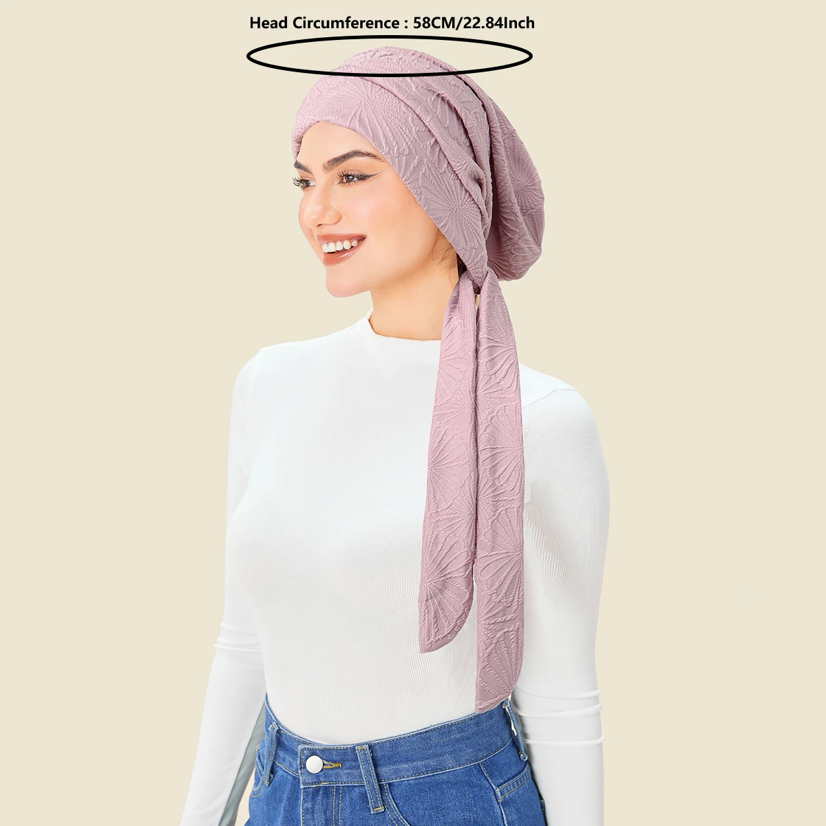 Nieuwe Moslim Stretch Pre-Gebonden Tulband Hoeden Staart Tie Bandjes Hijab Hoeden Headwrap Chemo Cap Voor Vrouwen Dames Hoofddeksels motorkap Mujer