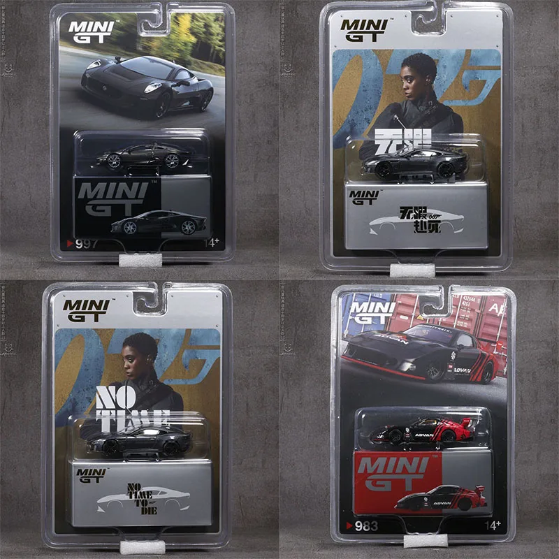

MINIGT 1:64 C-X75 Test Car Black Full Carbon Pattern RX-7 LB-Super Silhouette D-MAX Racing 2023 Alloy Model Collect Ornaments