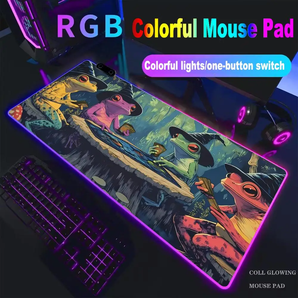

Magic playmat gathering gaming mats Frog Wizard theme anime desk mat Desk accessories 35X60cm mouse mat Raccoon magic HYB XXC