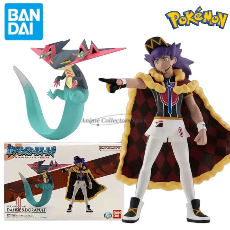 

In Stock Bandai Original Scale World POKEMON Galar Region Leon Dragapult Anime Figures Toys for Ornament Gift
