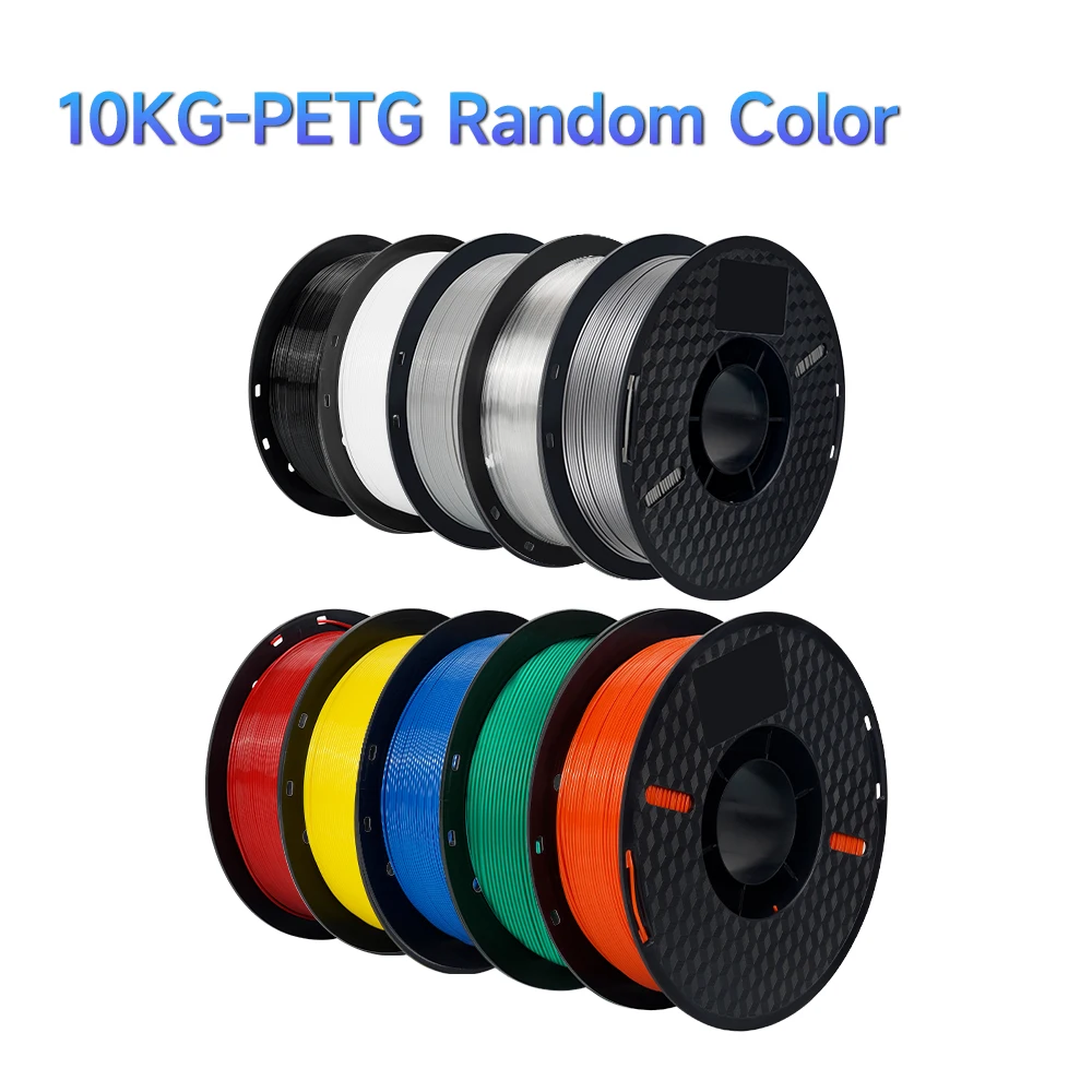 10KG PLA PETG-filament voor 3D-printerfilament 1KG/rol 1,75MM Plastic filamenten Line Up Netjes afdrukken Materiaal voor 3D-printer