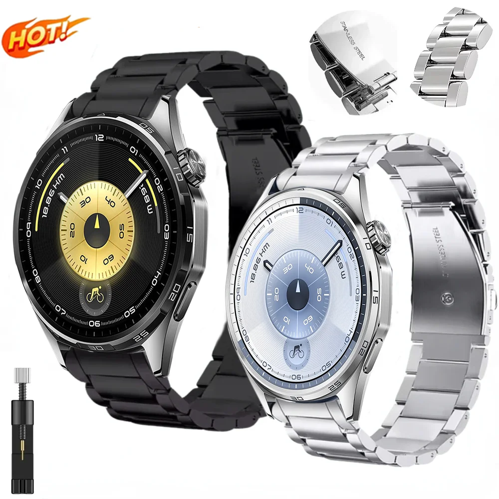 

Официальный металлический ремешок No Gap из нержавеющей стали для Huawei Watch GT6 GT5 GT4 46 мм, браслет для Huawei Watch GT6 46 мм