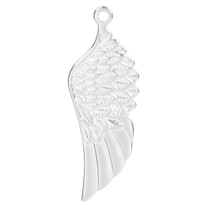 3pcs Angel Wings Charm Pendants Eagle Wing Stainless Steel Charms For Jewelry Making Supplies DIY Accessories Necklace Component