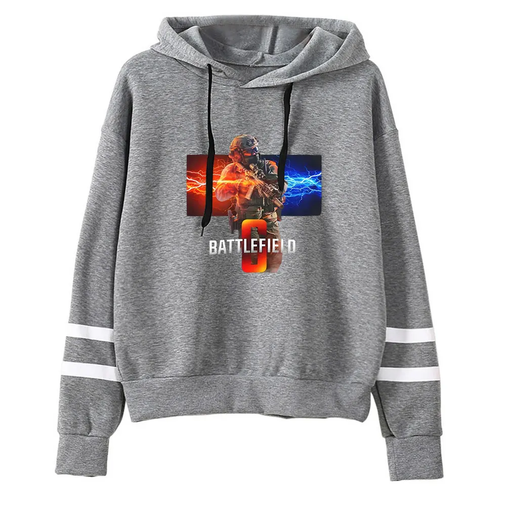 Battlefield 6 Merch Vintage 90s كنزة قطيفة موضة هوديي البلوز الرياضة البلوز الشارع الشهير البلوز