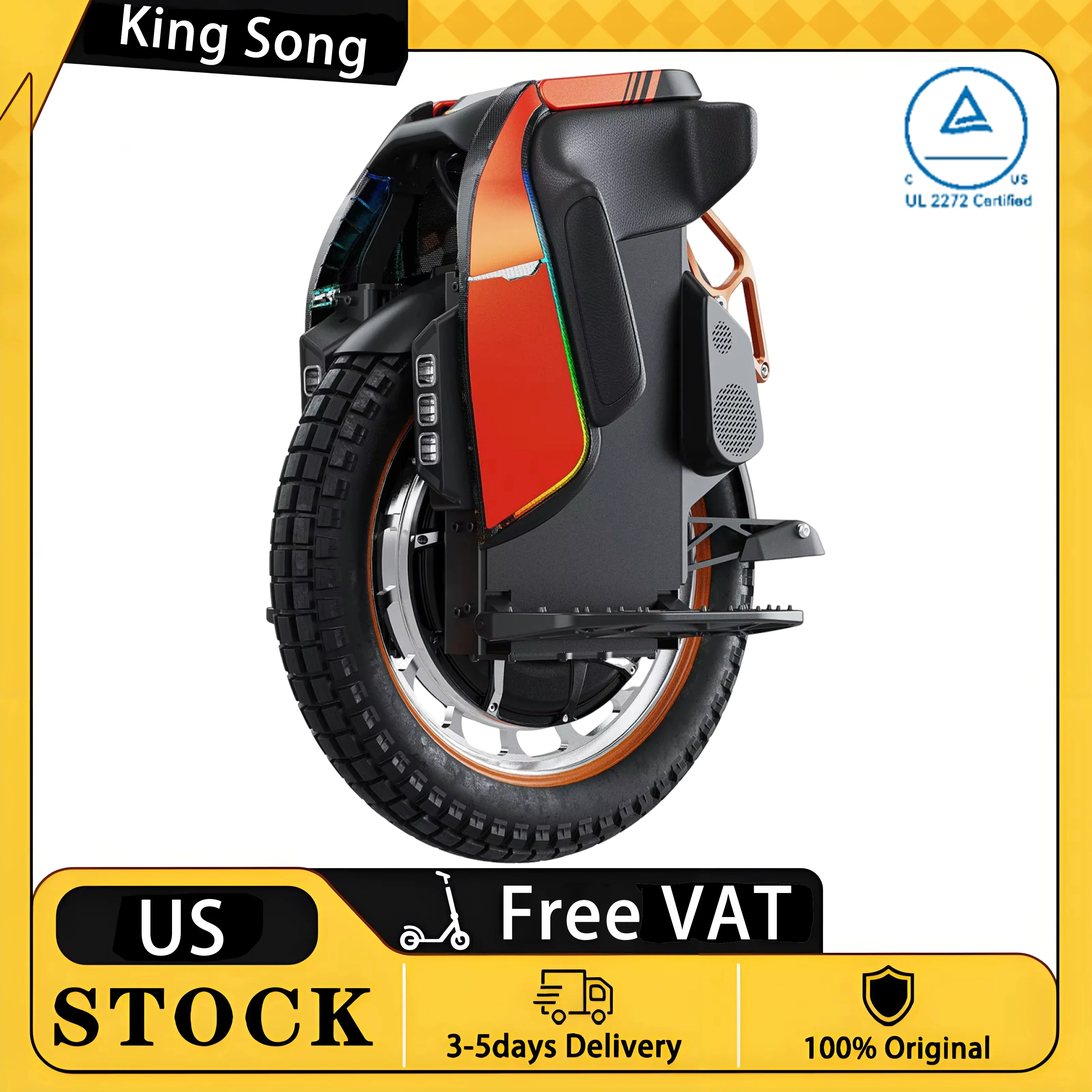 

KingSong S19 Pro Electric Unicycle | 6500W Peak Motor 1776Wh Battery Smart BMS Air Suspension UL 2272 Certified Safe EUC