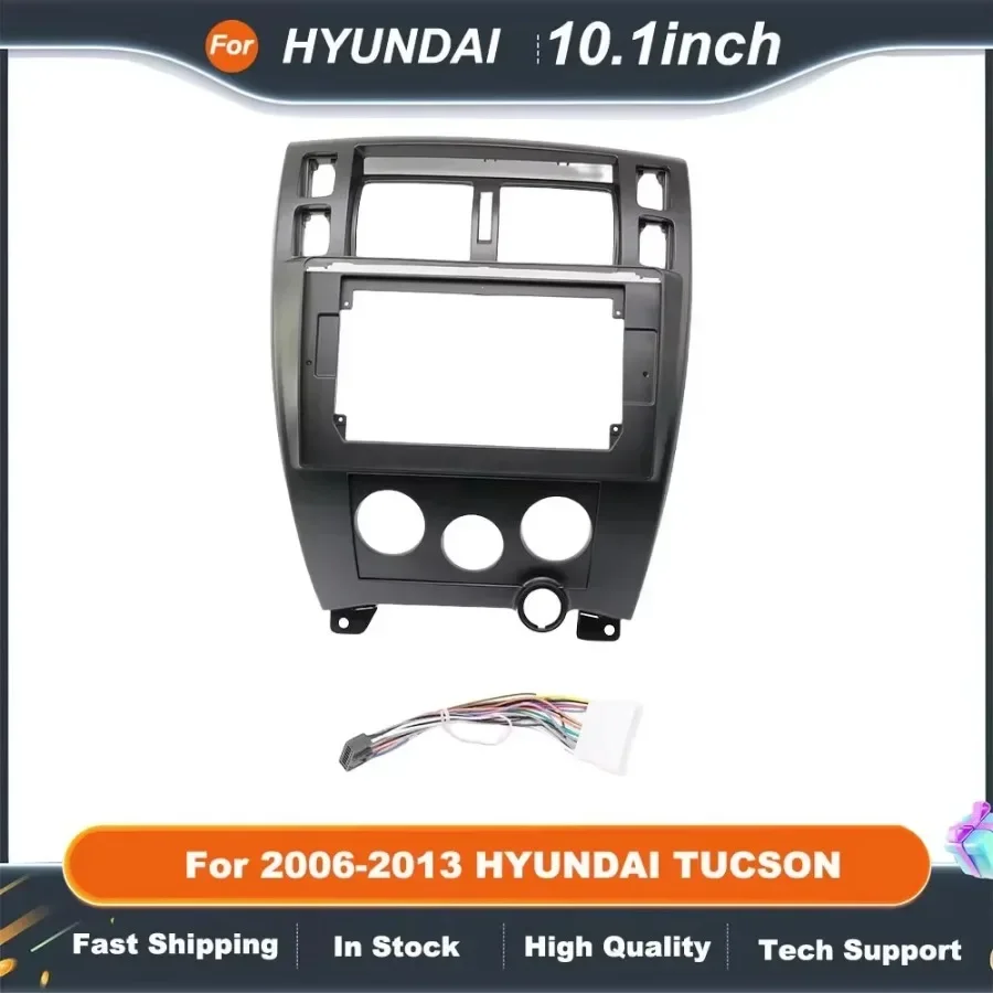 

10,1-дюймовая автомобильная панель радиоприемника 2Din, монтажный комплект для HYUNDAI TUCSON 2006-2013, Android GPS MP5, головное устройство, комплект панели приборной панели