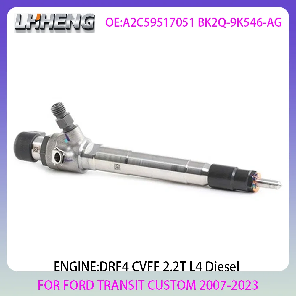 New engine injector assembly For FORD RANGER TOURNEO TRANSIT CUSTOM V362 Bus 2.2L 2.2 L T L4 Diesel 2007-2023 DRF4 BK2Q-9K546-AG