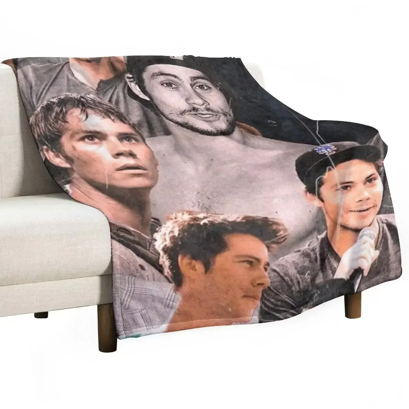

Dylan collage Throw Blanket Color Fast Cozy Throw Blanket
