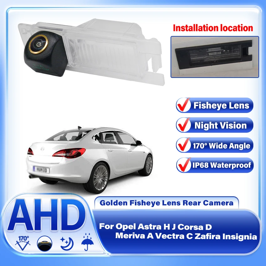 

175 Degree Car Rear View Camera AHD 1080P Backup Reverse Parking For Opel Astra H J Corsa D Meriva A Vectra C Zafira Insignia