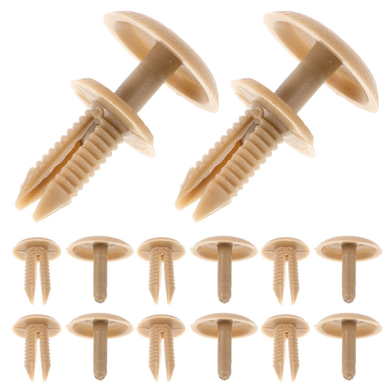 

30Pcs Beige Car Clips Universal Plastic Push Retainer Rivets Fasteners Interior Headliner Panel Fix Expansion Push Retainer
