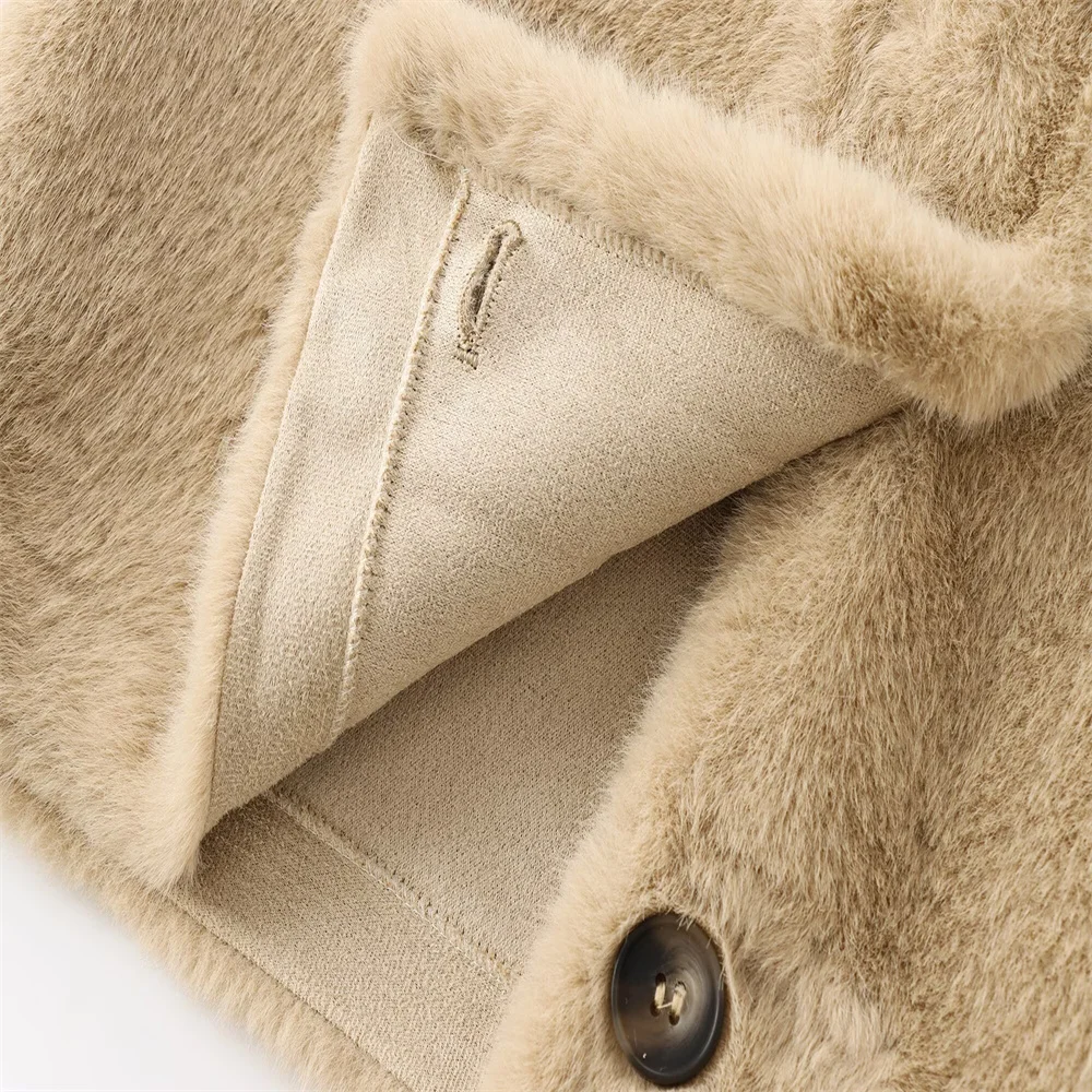 Autumn and winter women's clothing new fashionable and high-end handmade fur effect short jacket jacket