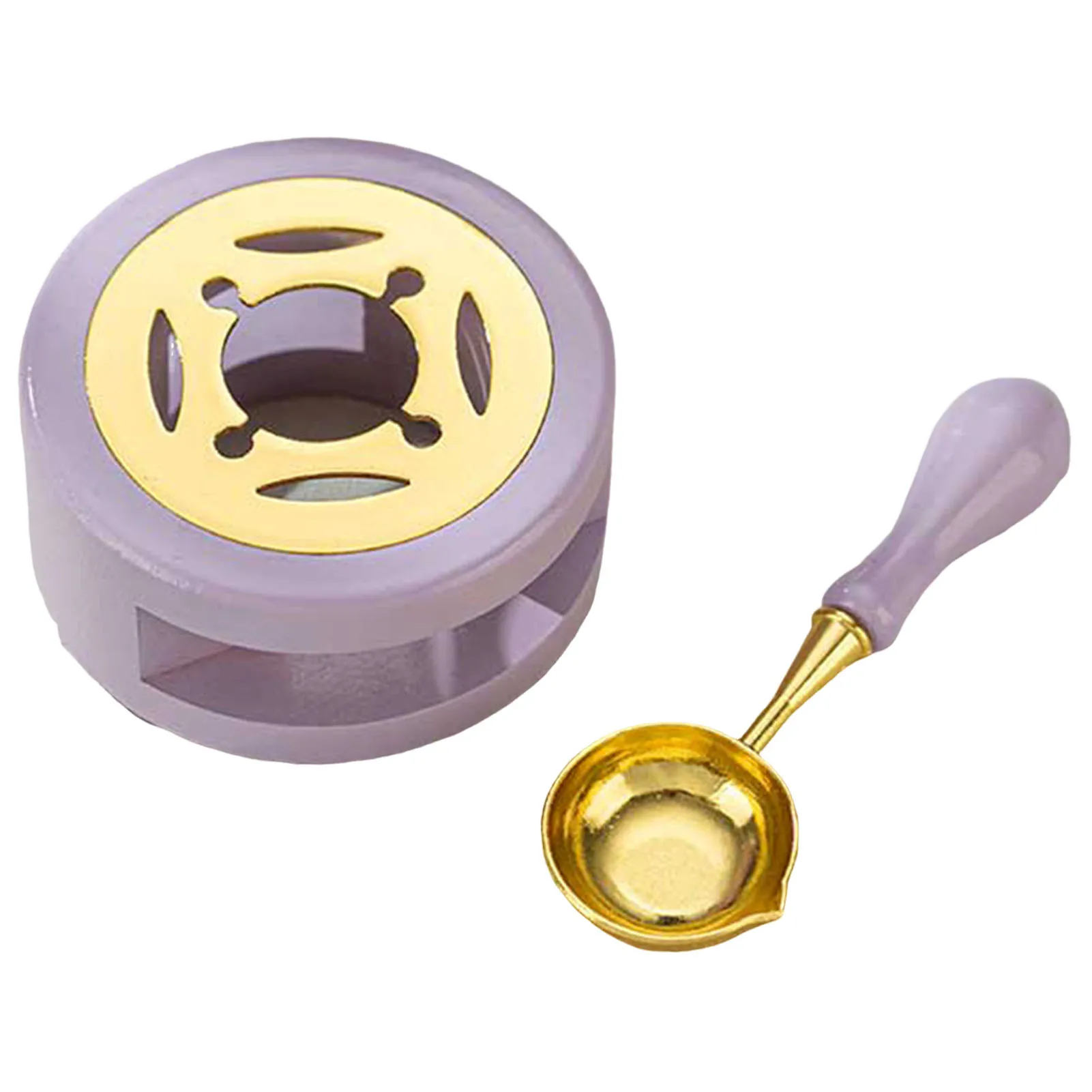 Wax Seal  with Melting Spoon Easy to Use Wooden Stamp Wax Kit Gift for Friends Family Members