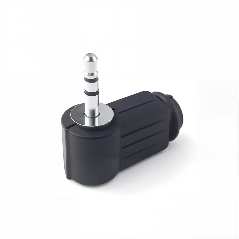 3.5mm 2 Pole Mono 3 Pole Stereo Right Angle Plug Jacks for Audio Cables