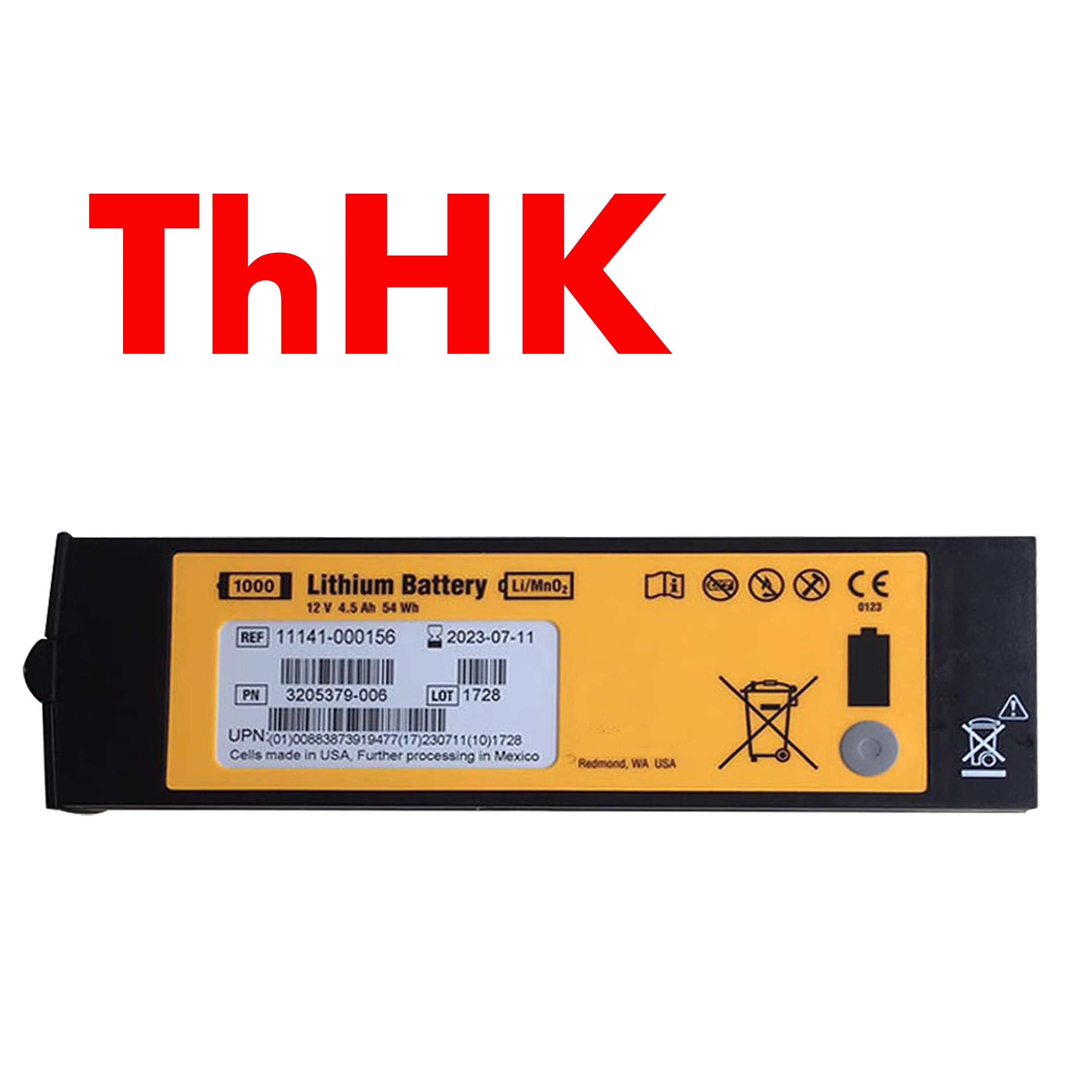 Genuine Original Expires 2028 54WH 11141-000156 3205379-007 Battery For Physio-Control LIFEPAK 1000 Defibrillator (AED)