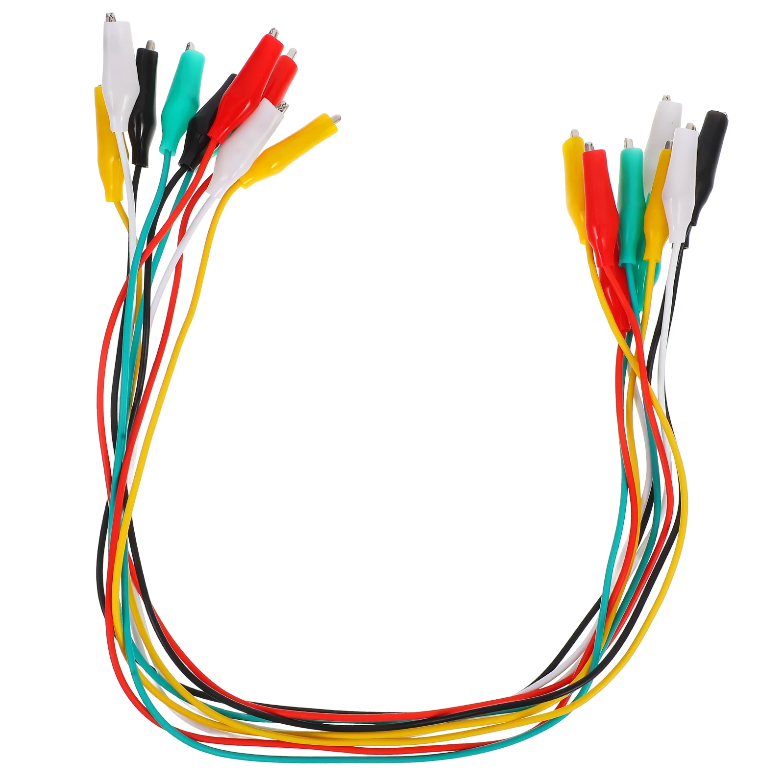 

10Pcs Dual Head Alligator Clips Test Leads with Insulated Wires for Circuit Testing Power Supply and Breadboard Projects