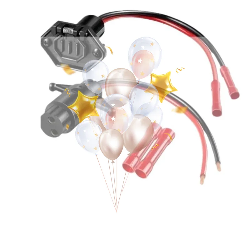 Marine Grade Trolling Motor Plug 12V-24V 8/10 Gauge 2 Wire Universal Drag Motor Connector for Boat Outboard