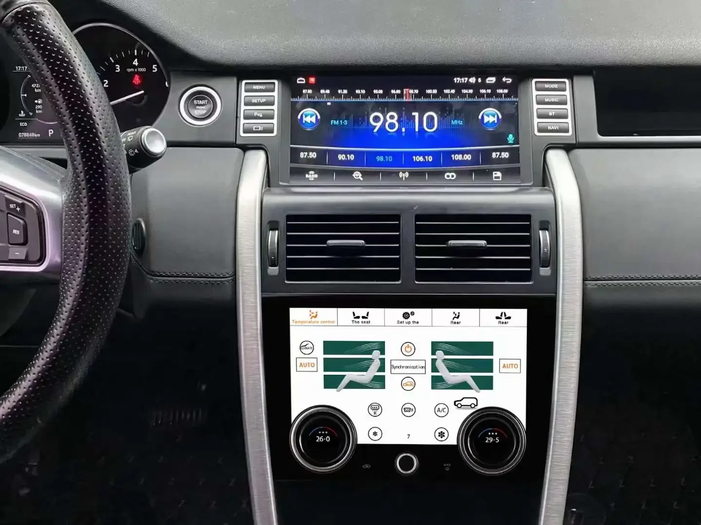 Pantalla LCD para Land Rover Range Sport 10-12 Discovery Sport 15-20 Evoque12-18/20-22 Discovery 4/5 Control de clima Panel de CA para coche