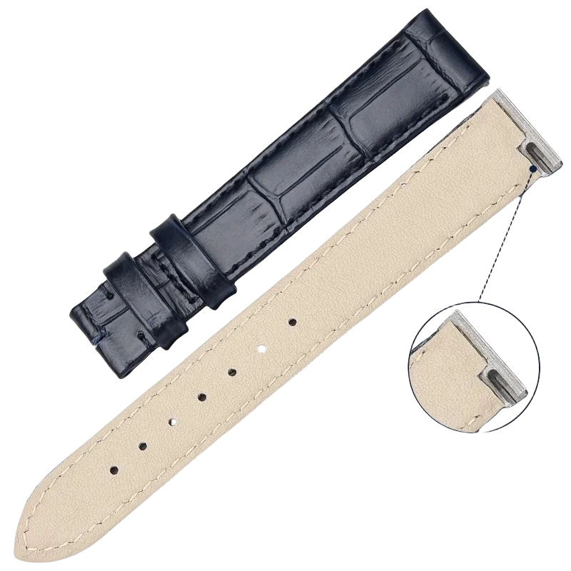 For CARDIER SANTOS DUMONT watch strap accessories parts inserted with  metallic connection for CARTIER WSSA0032