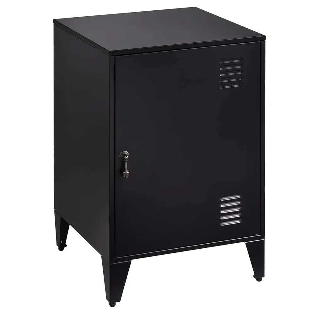 

Metal Side Table With Storage Nighstand With Adjustable Shelf And Feet End Table File Cabinet Small Storage Cabinet Coffee