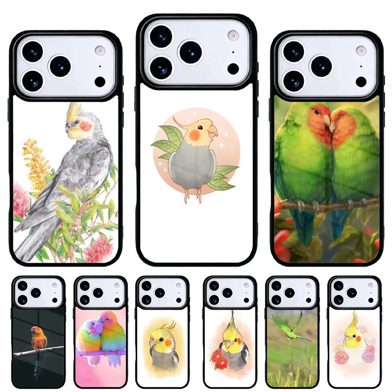 Funda iPhone con diseño de loro – Carcasa trasera protectora