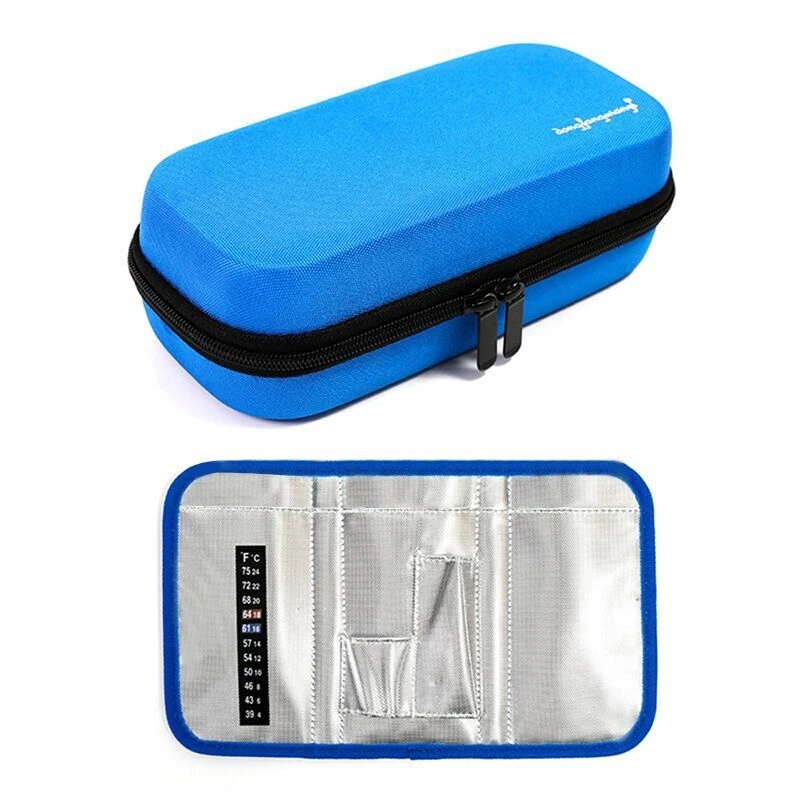 EVA Insulin Bag Storage Protector Bag Medical Insulin Cooler Travel Pocket Packs Pouch Drug Freezer Box For Diabetes People