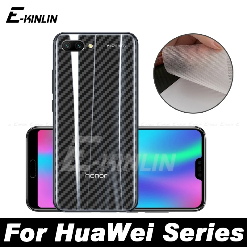 Carbon Fiber Back Cover Screen Protector Film For HuaWei Honor X9b X8b X9a X8a X7a X6a X6 X6s X7 X8 X9 10 9X 8X 9A 8S 7A 7C Lite