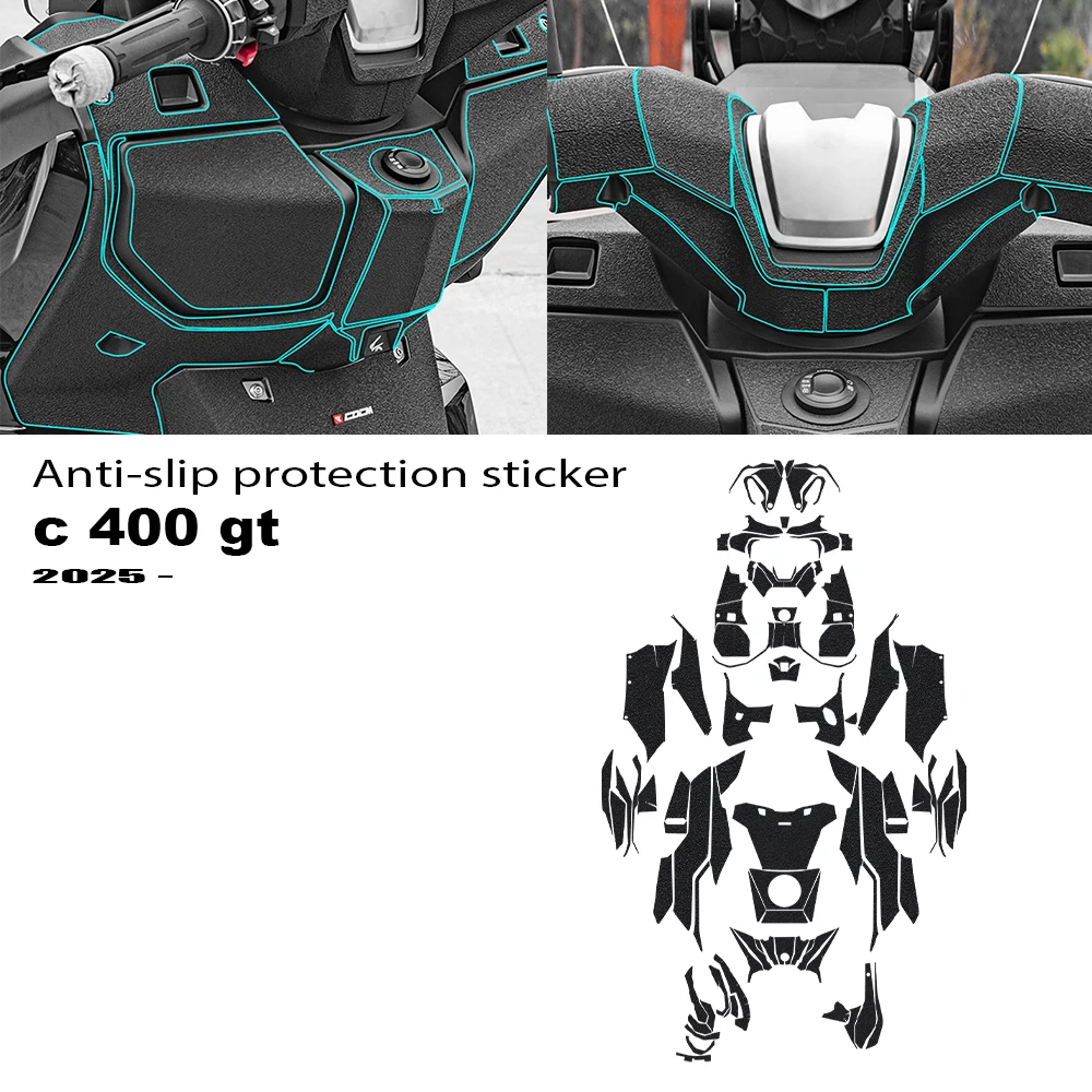 Motorcycle Fuel Tank Pad Stickers Protector Anti Slip Decals Accessories For C400GT C 400 GT 2025-
