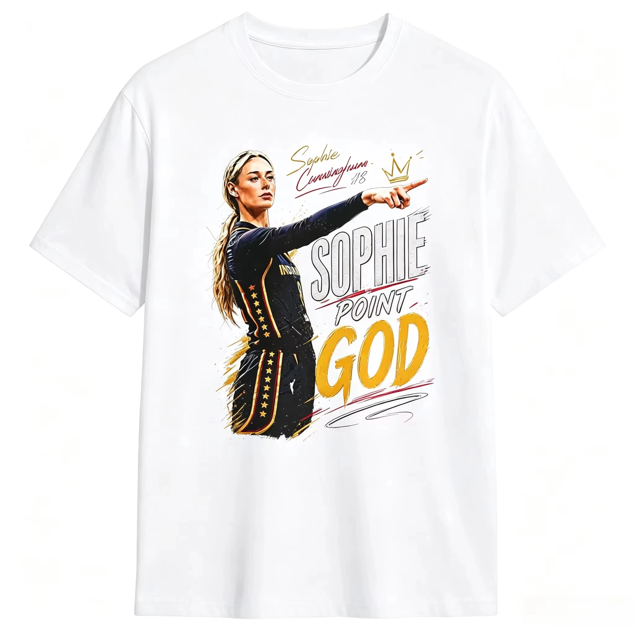 2026 Sophie Cunningham Point Good Meme Printed Unisex Shirt Cotton Men's Women's Popular Fashion Tshirt Streetwear Fan Gift